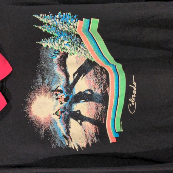 VTG Vintage 1986 Colorado Skiing Collard Crewneck Sweatshirt, size XL - Picture 2 of 15